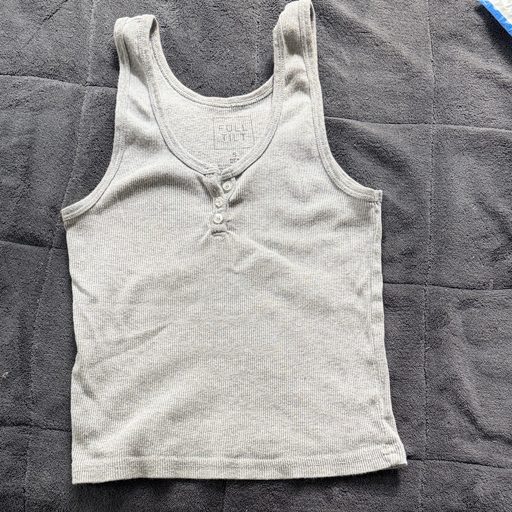 Tilly’s Full Tilt tank, grey, small